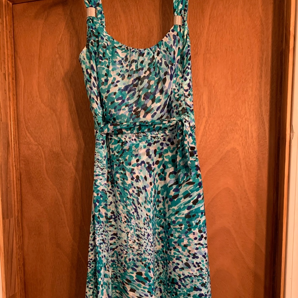 patterned White House Black Market dress